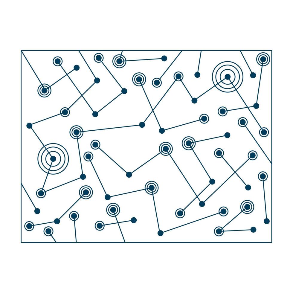 electric circuit in square vector