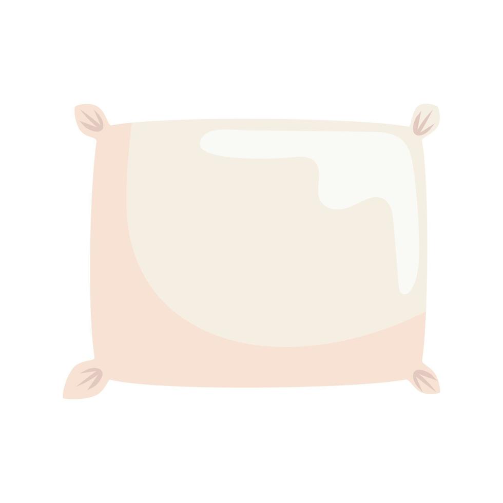 almohada icono blanco vector