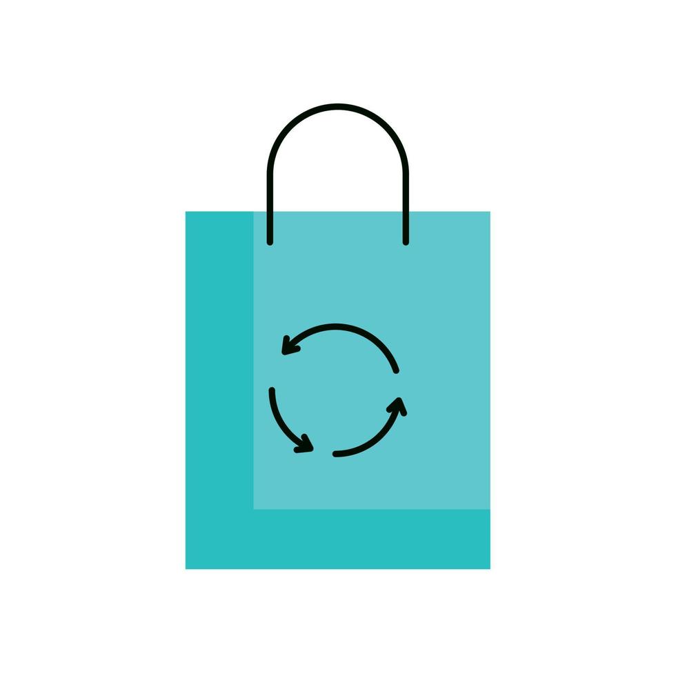 recycle shopping bag vector