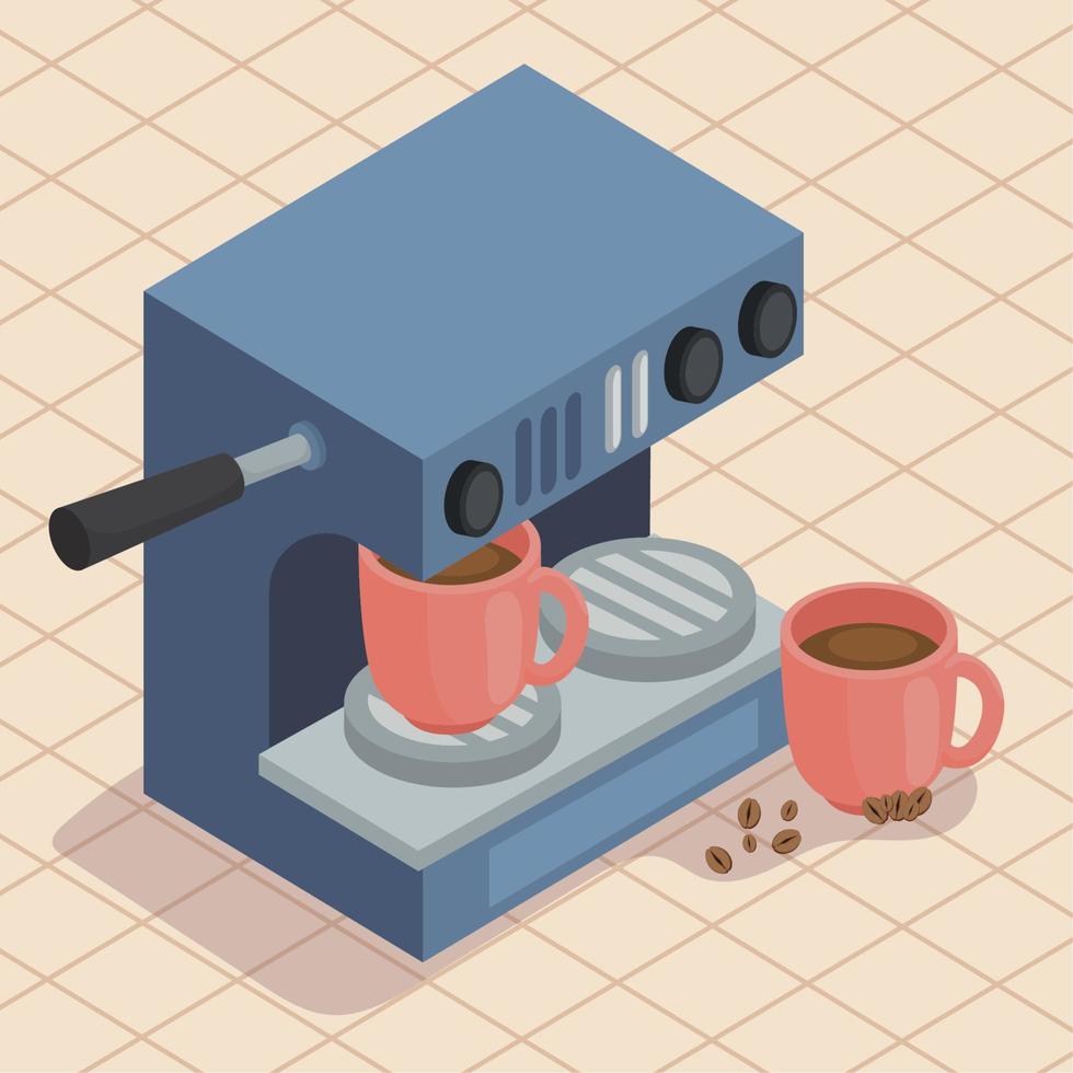 coffee maker machine vector