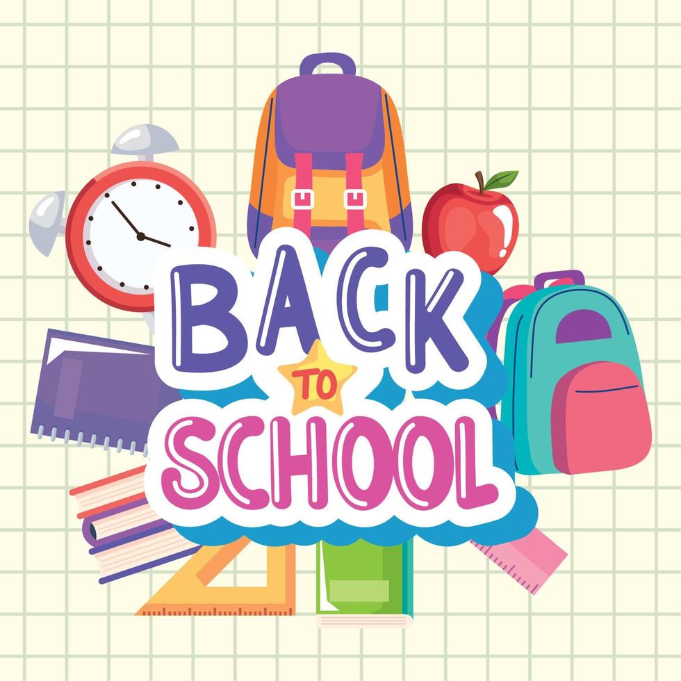back to school poster 11226597 Vector Art at Vecteezy
