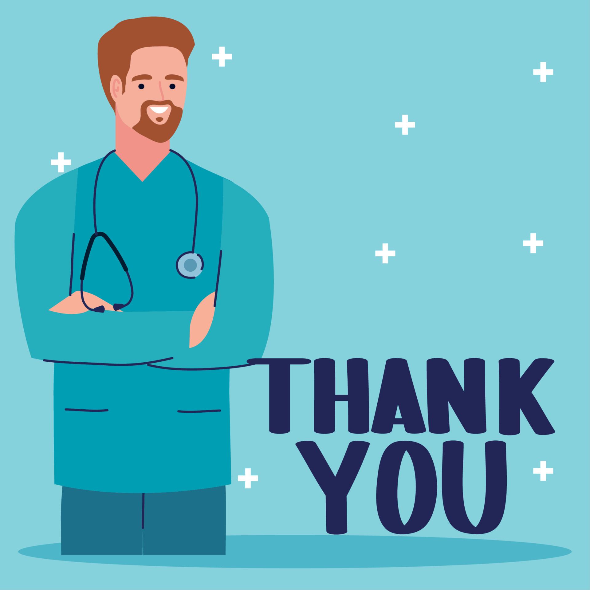 thank you doctor poster 11226616 Vector Art at Vecteezy