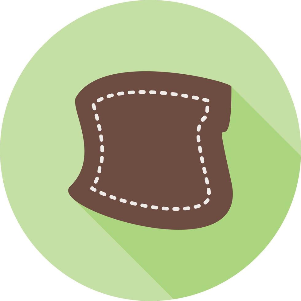 Patch Flat Long Shadow Icon vector