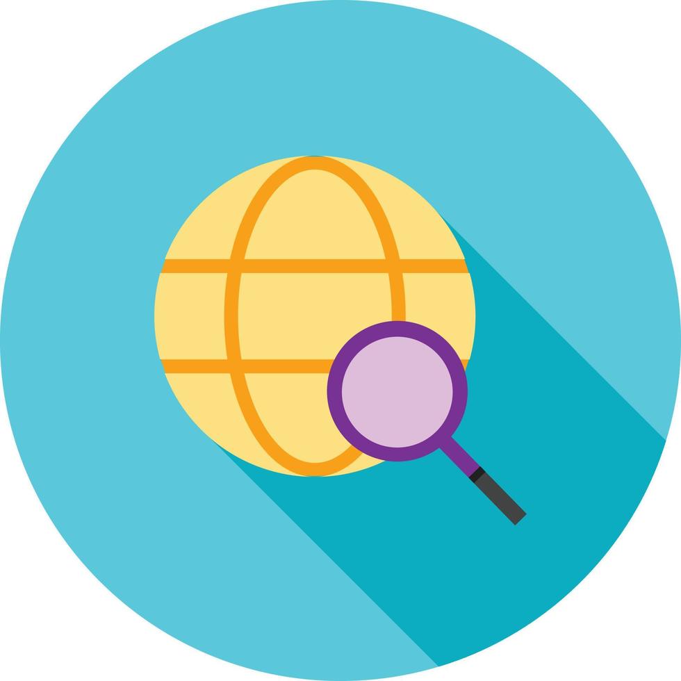Find Flat Long Shadow Icon vector