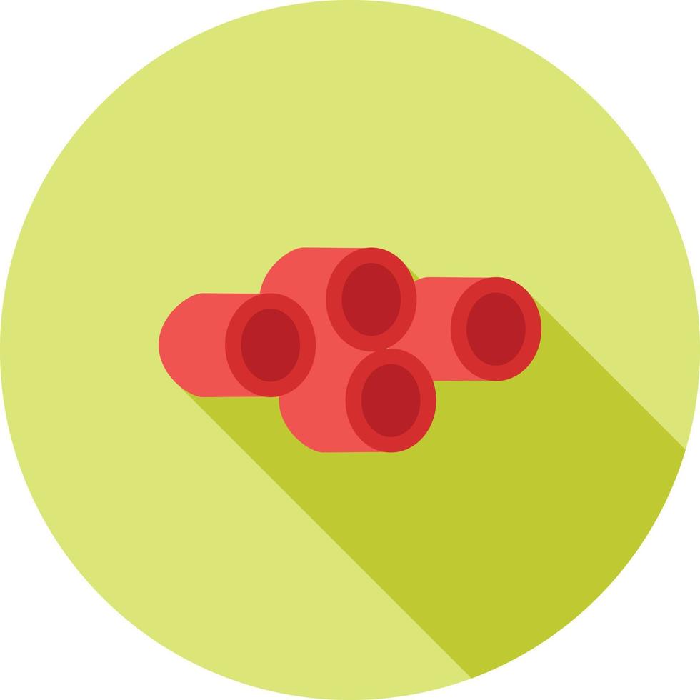 Marshmallow Flat Long Shadow Icon vector