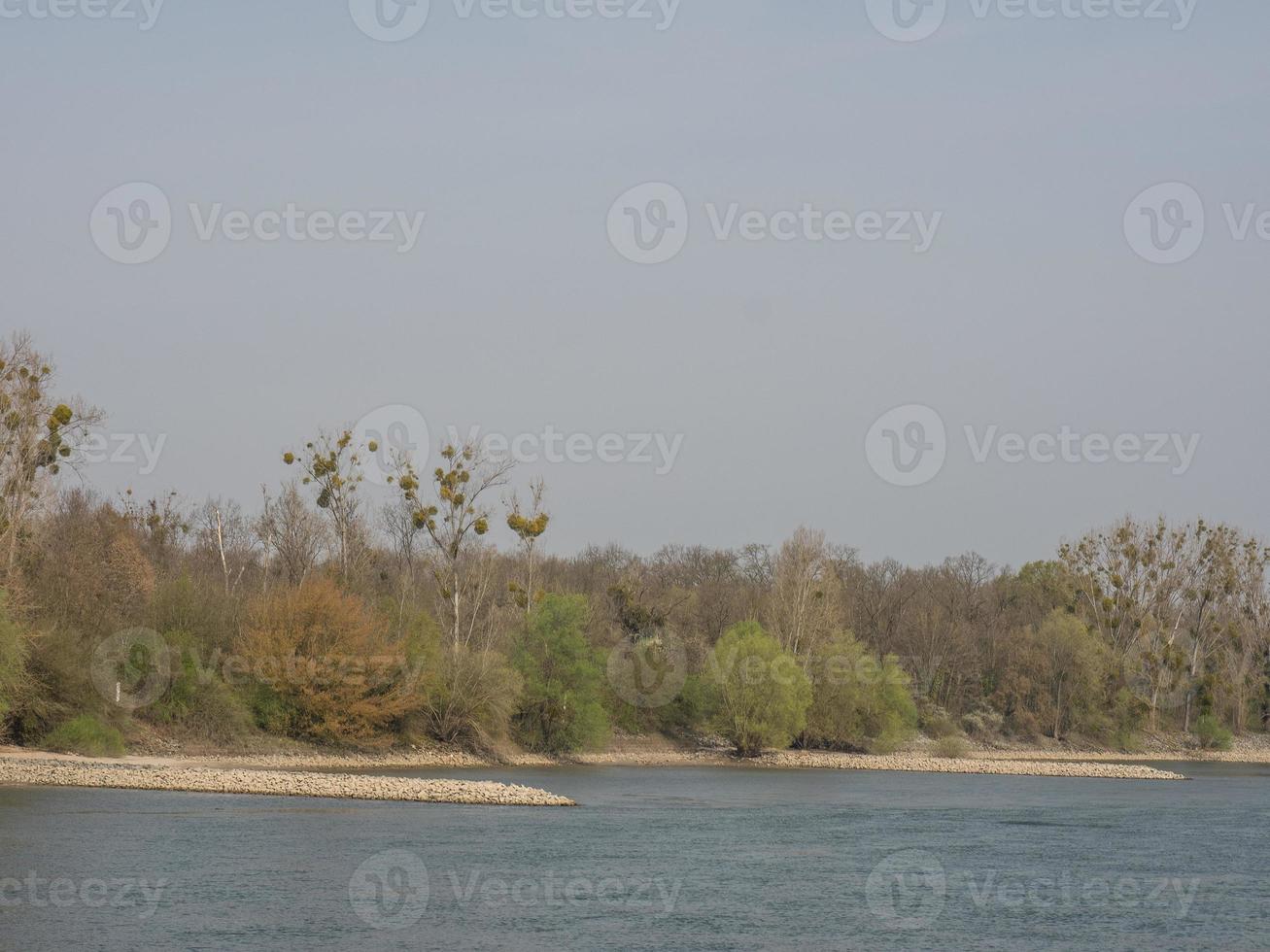 the river rhine in germany photo