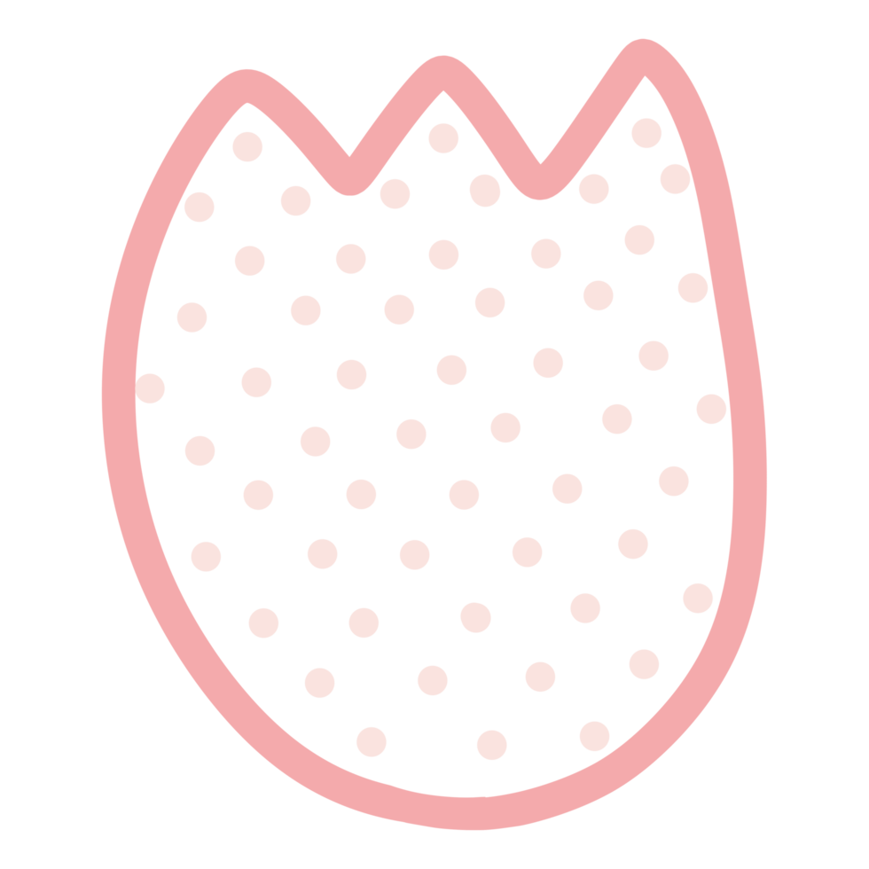 Polka dot doodle png