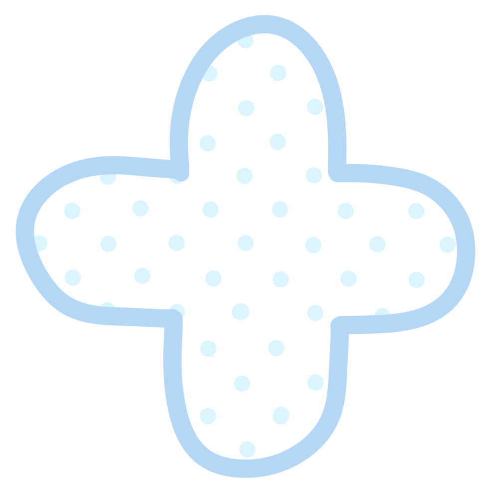 Polka dot doodle png