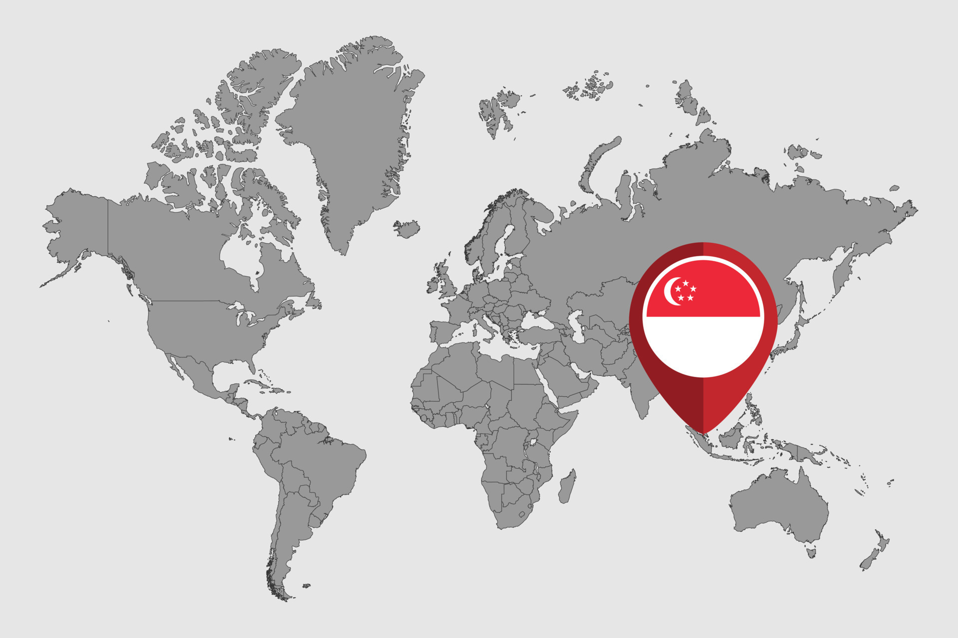 World Map Of Singapore