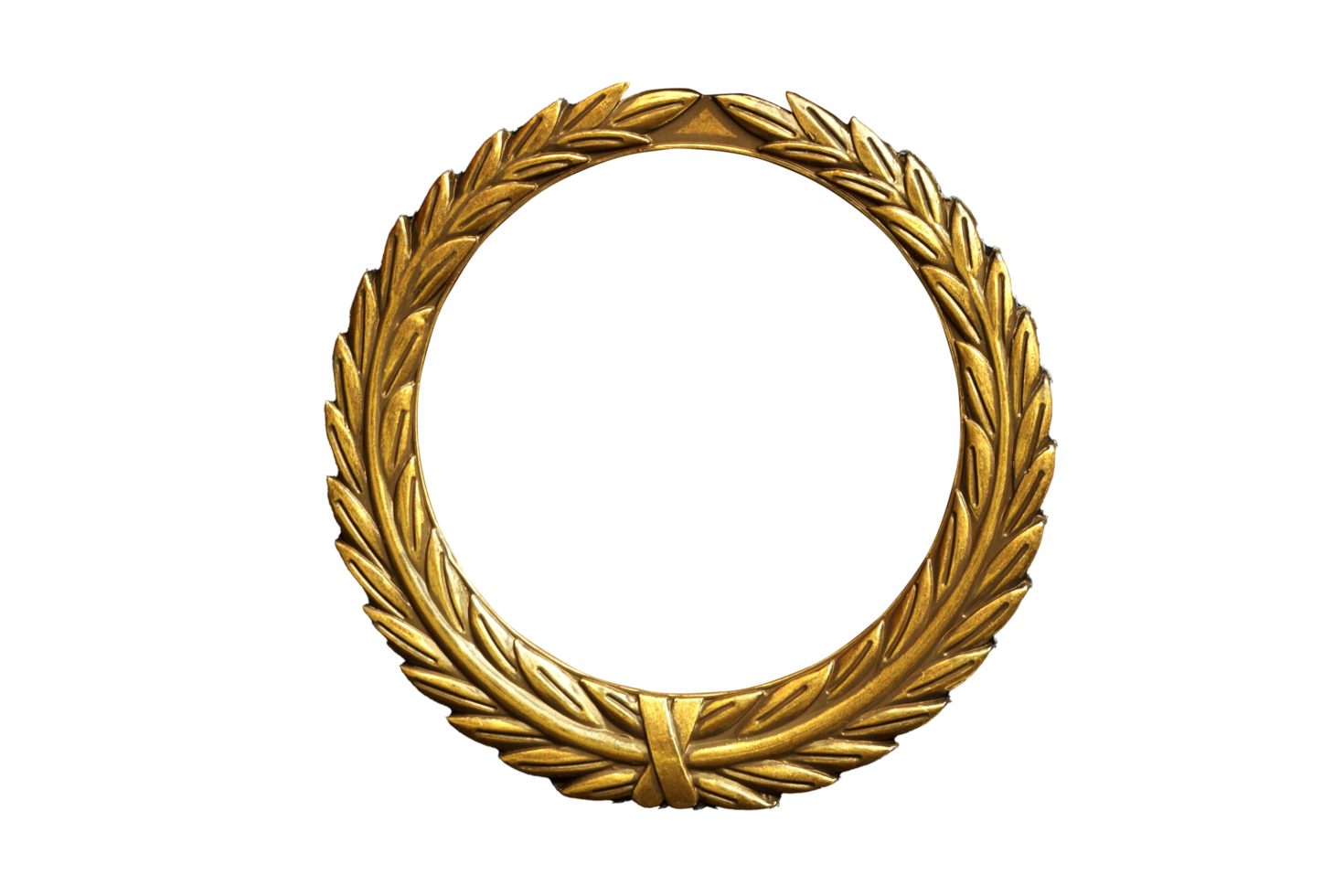 goldener Lorbeerkranz png