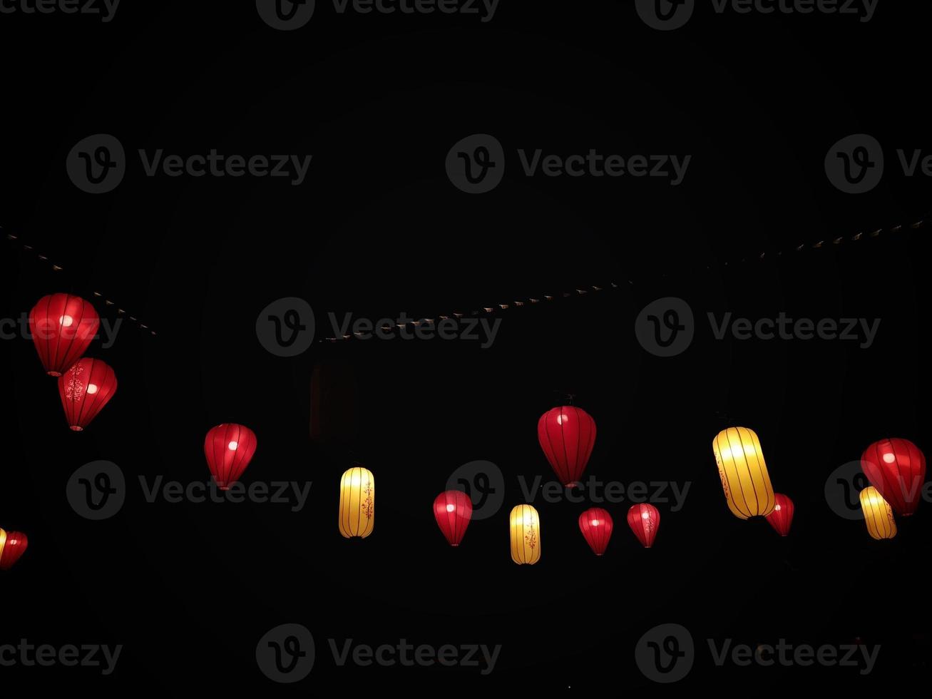 Paper lantern at night, at a Chinese festival at Pantai Indah Kapuk. photo