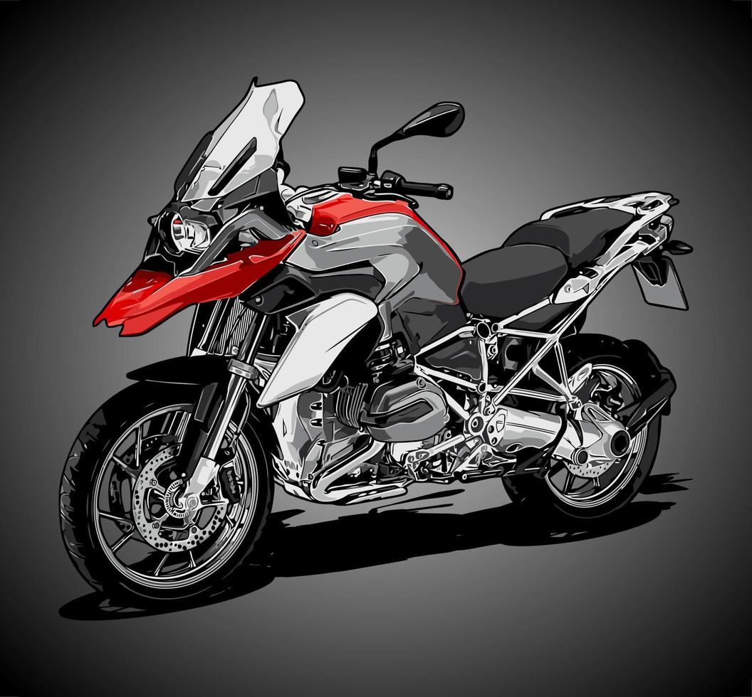 plantilla de vector de motocicleta