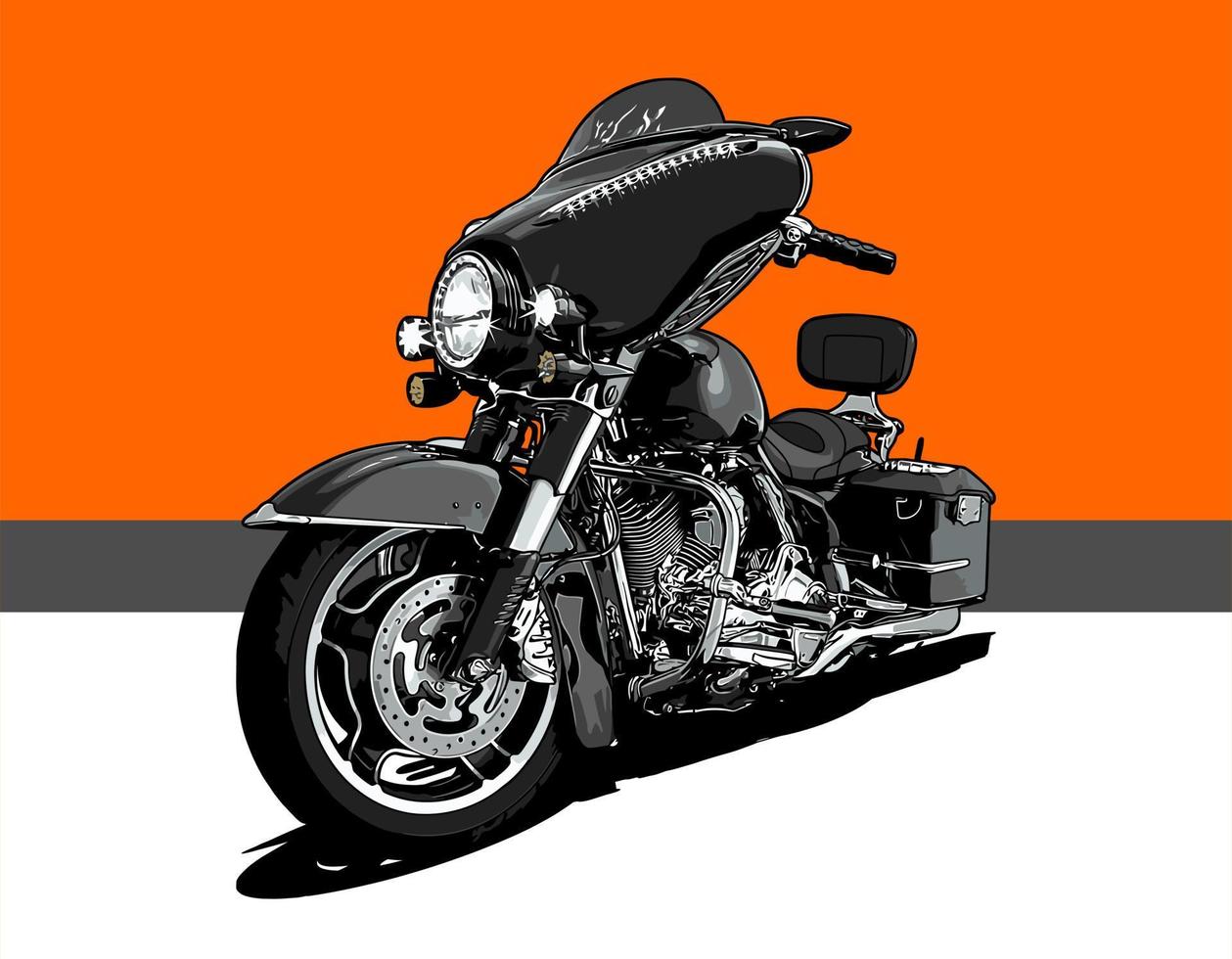 plantilla de vector de motocicleta