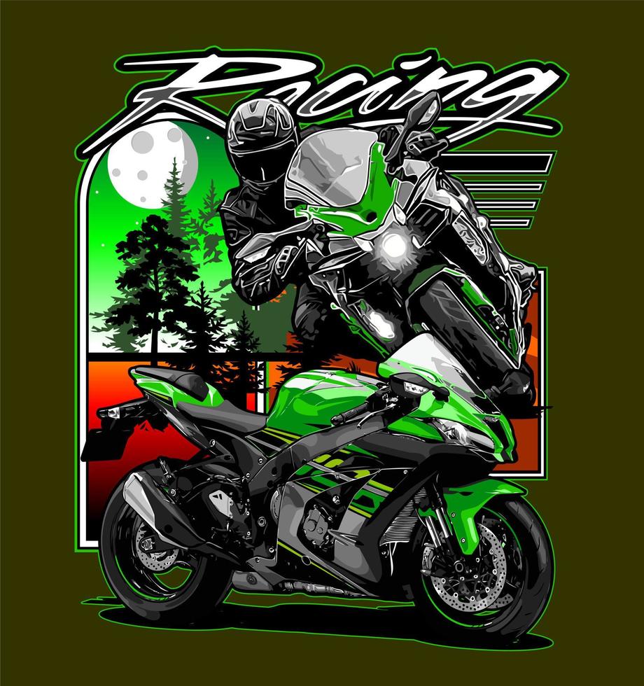 motorcycle vector template