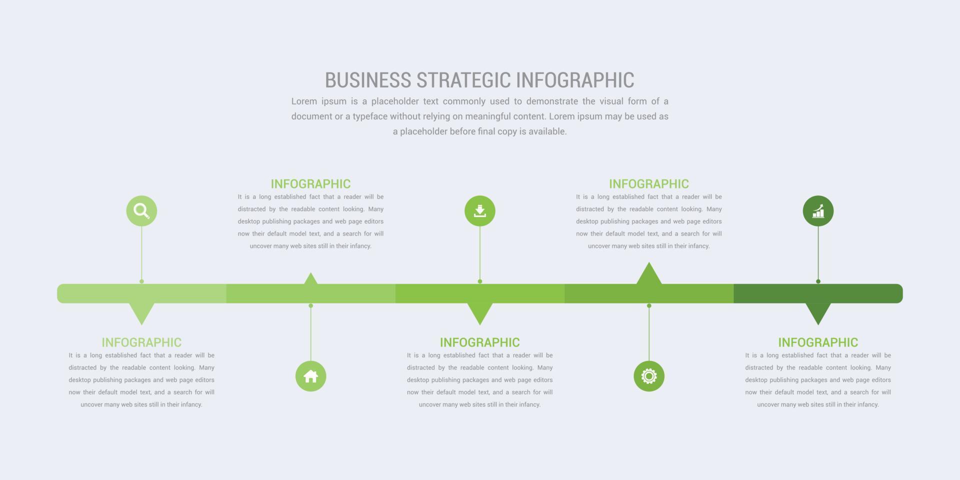 ilustración de vector de banner de infografía moderna creativa