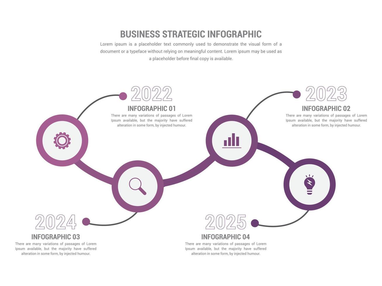 ilustración de vector de banner de infografía moderna creativa