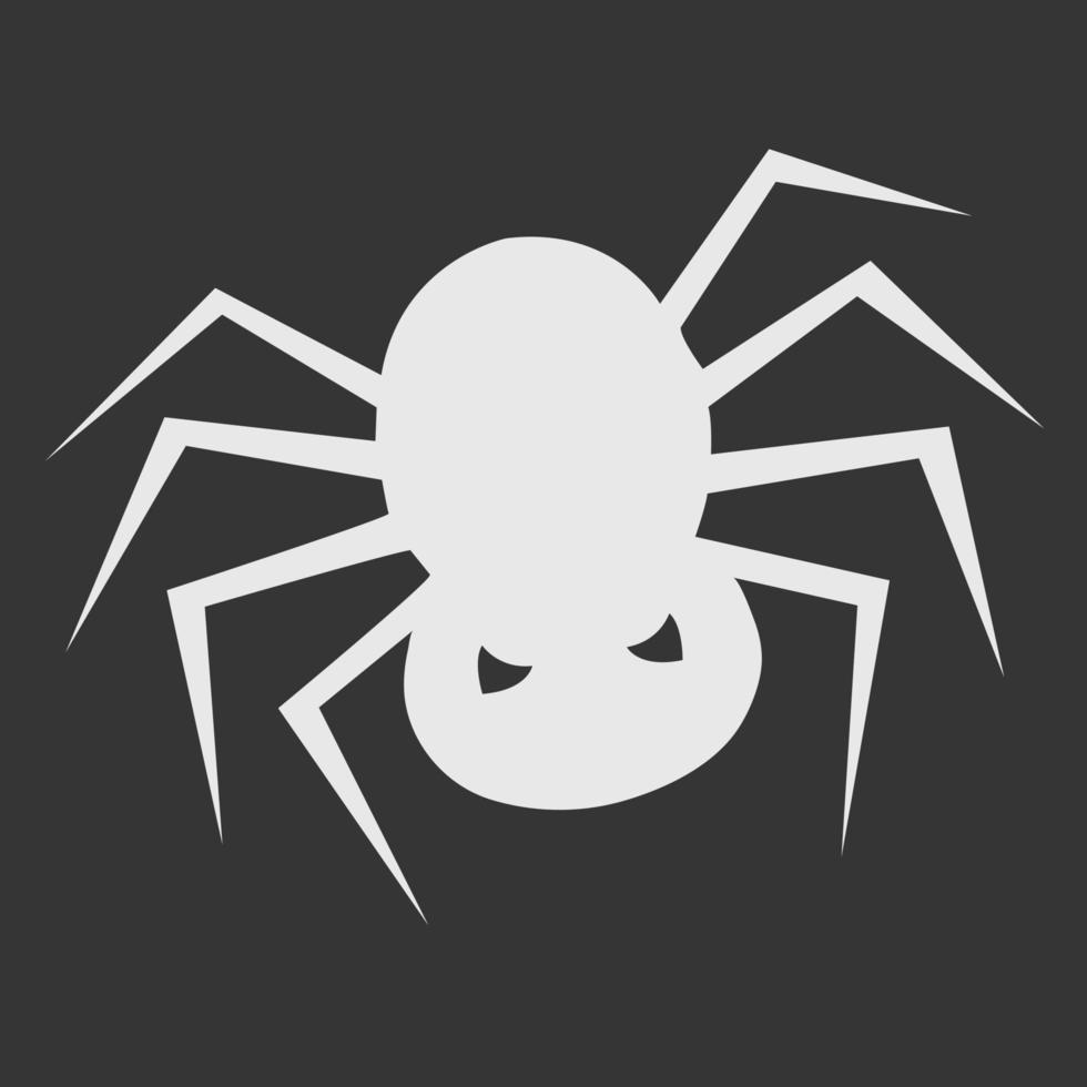 Scary spider vector illustration for graphic design and decorative element