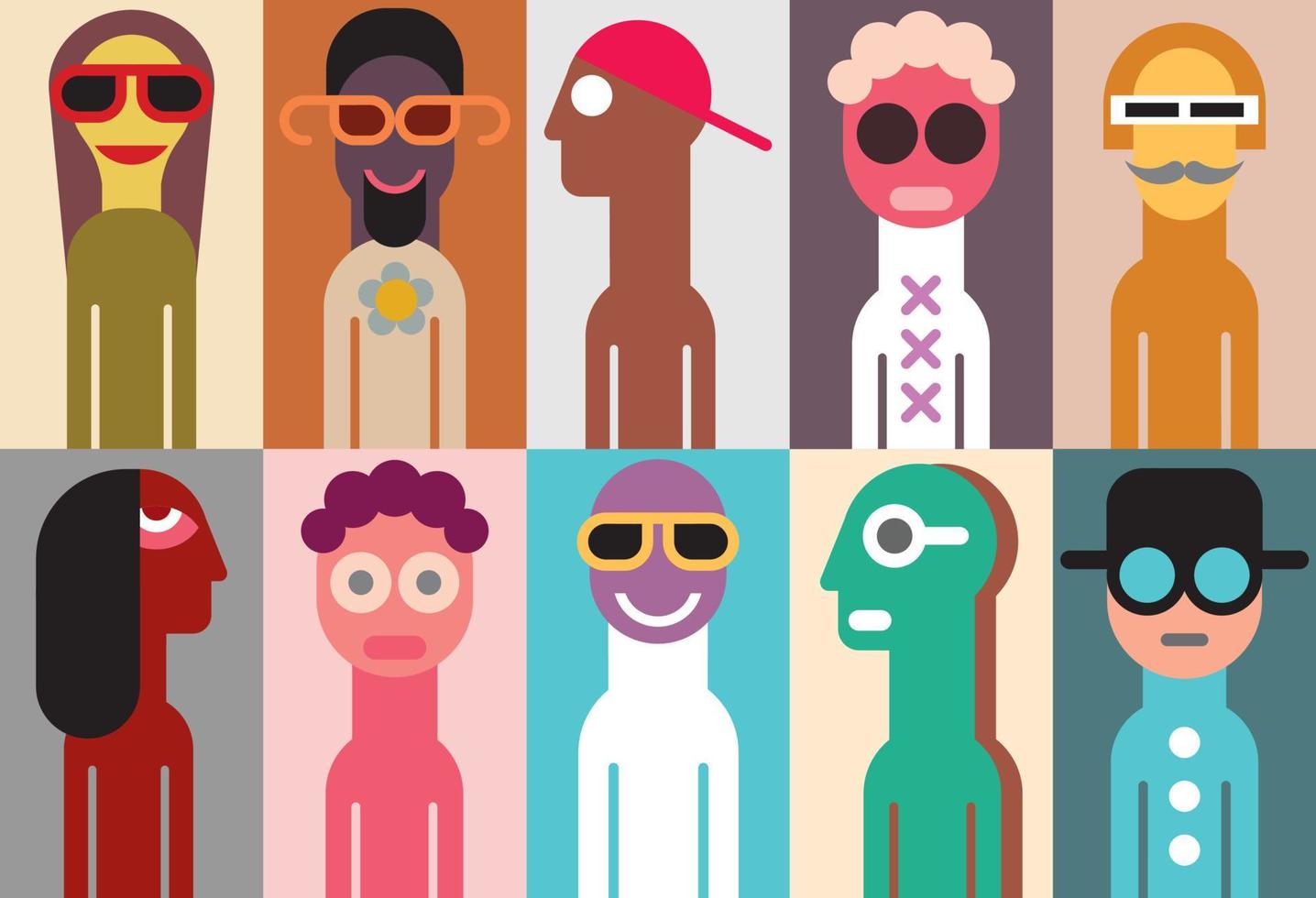 grupo de personas ilustración vectorial vector