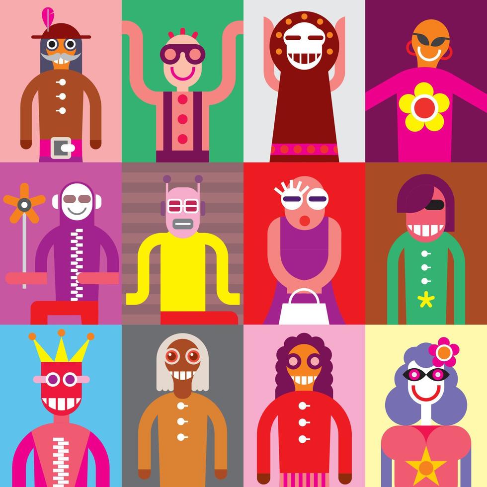 People vector wallpaper