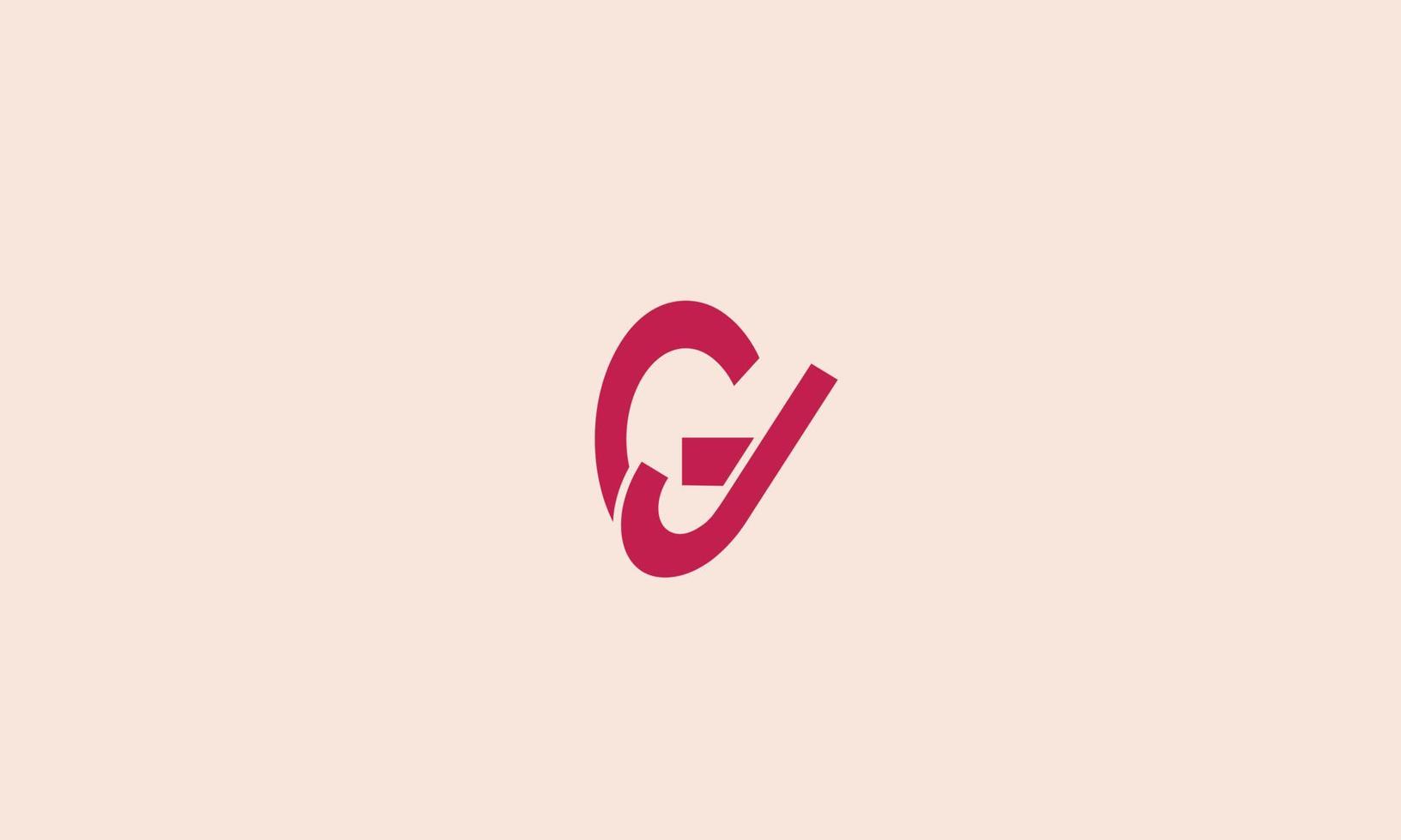 Alphabet letters Initials Monogram logo GJ, JG, G and J vector