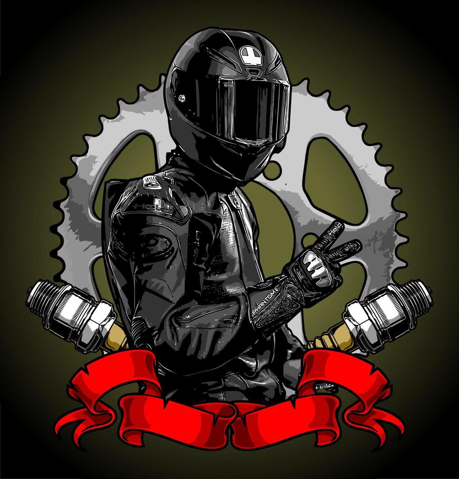 biker vector template