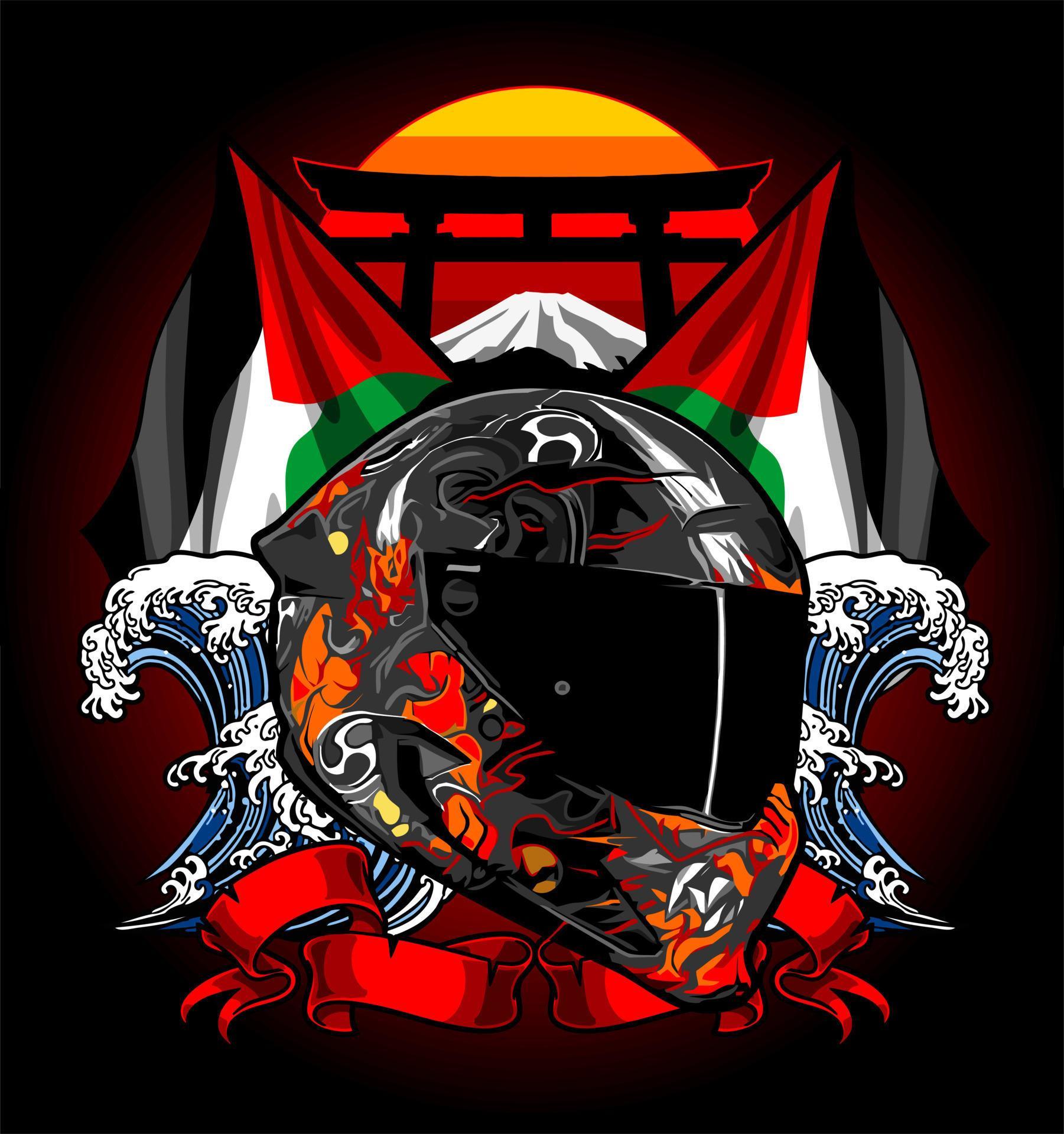 full face helmet vector template 11229985 Vector Art at Vecteezy