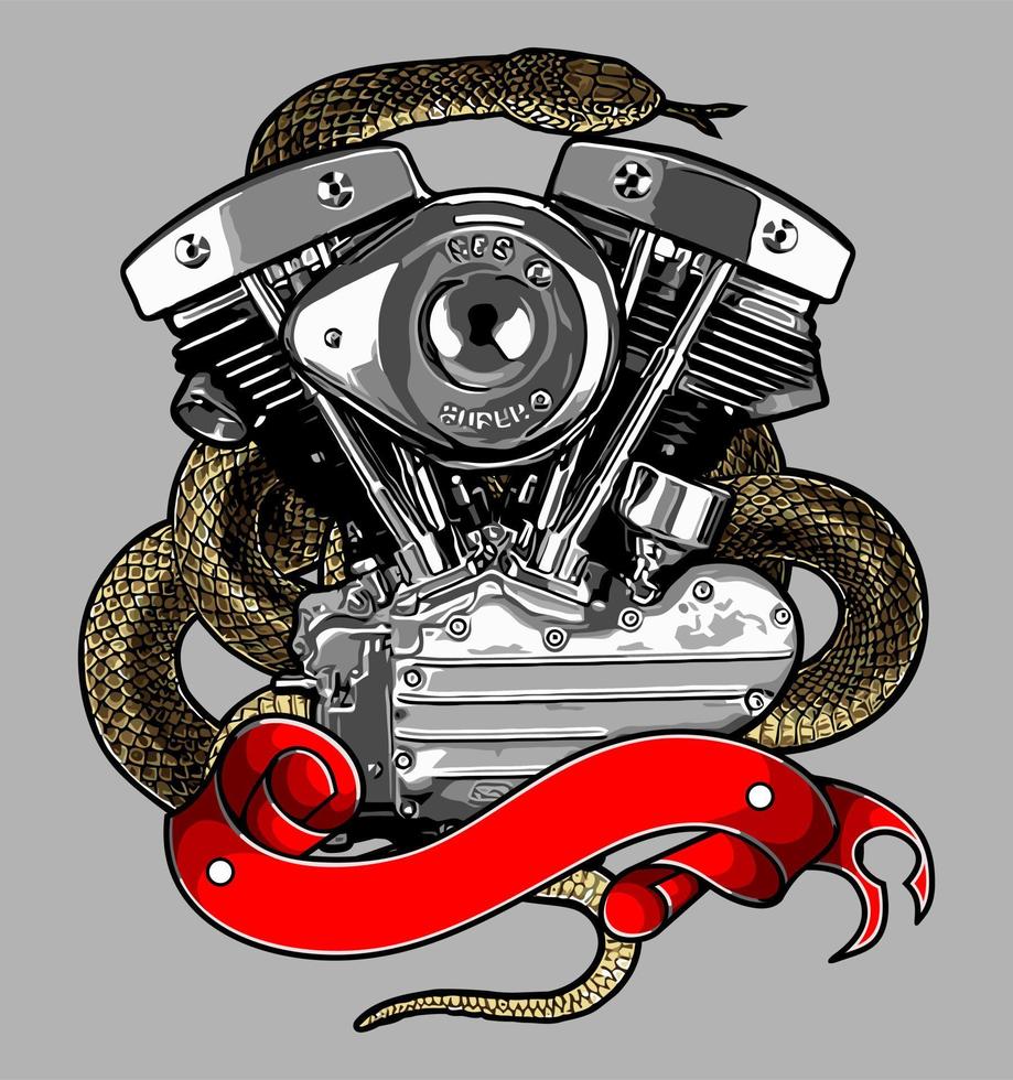 v twin vector template