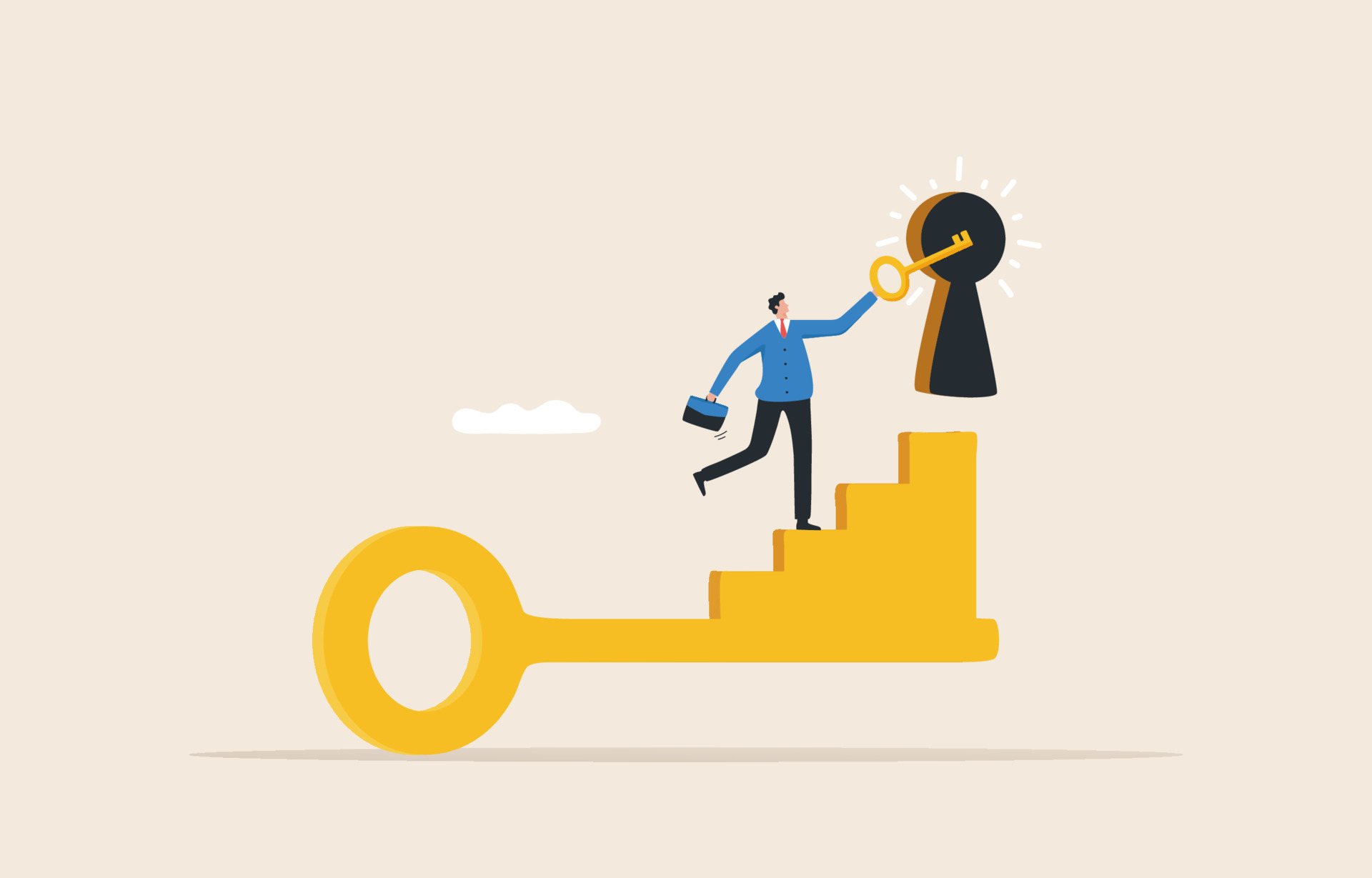 The key to success.Unlock the achievements of any business or career 