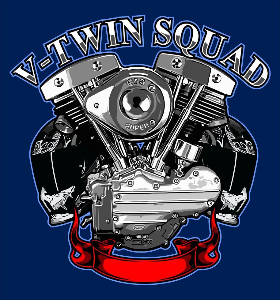 v twin vector template