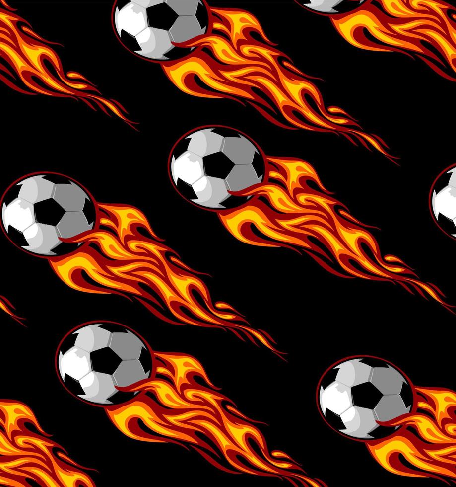 fiery ball pattern vector