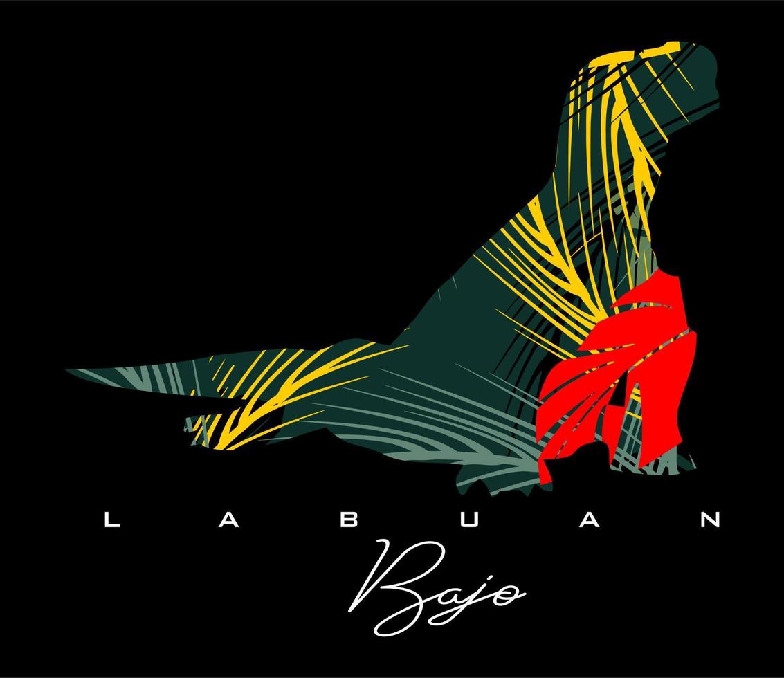 Labuan Bajo Island vector