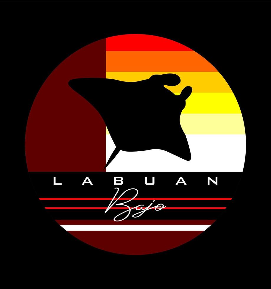 vector de la isla de labuan bajo