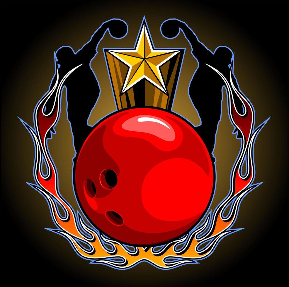 ball and circle of fire vector