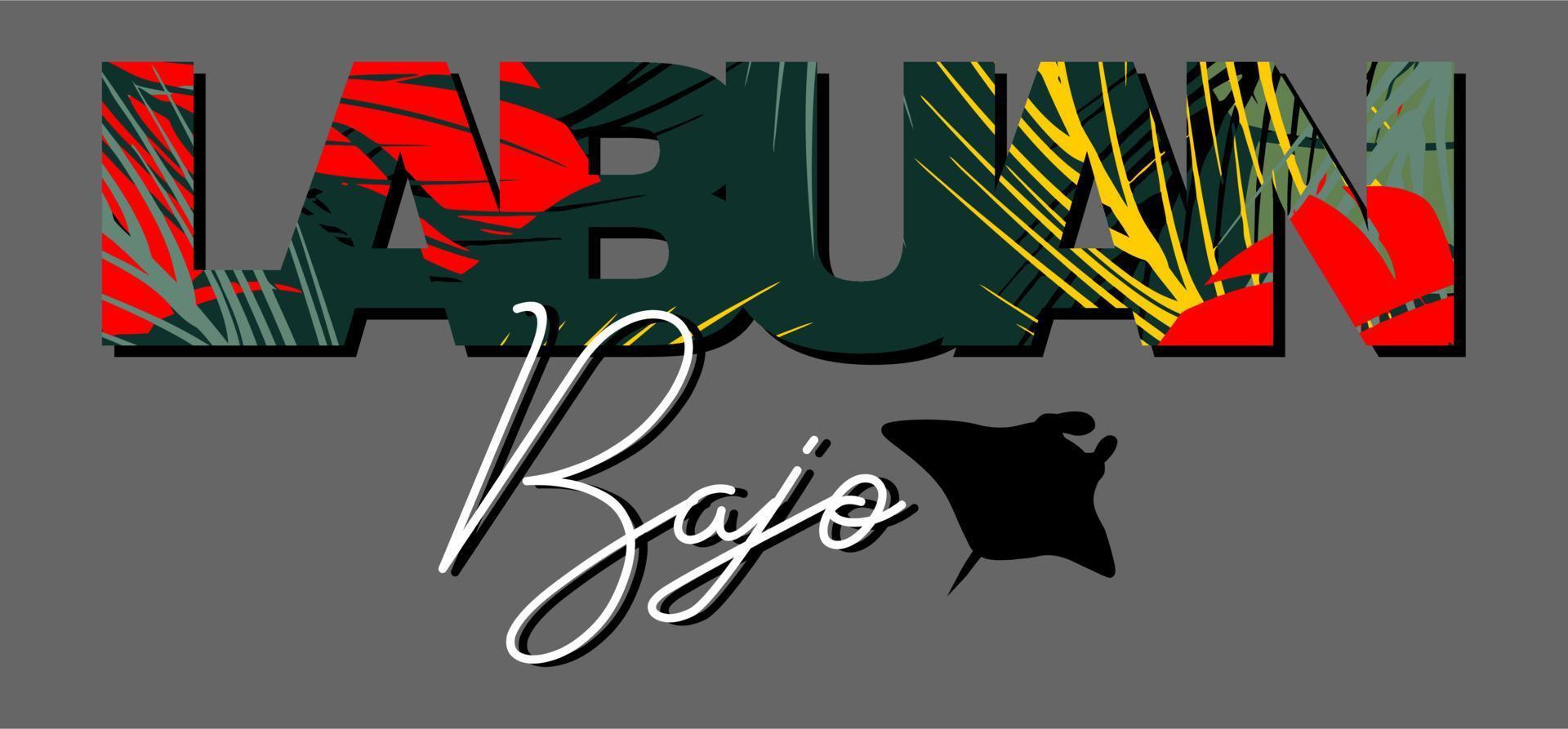 Labuan Bajo Island vector