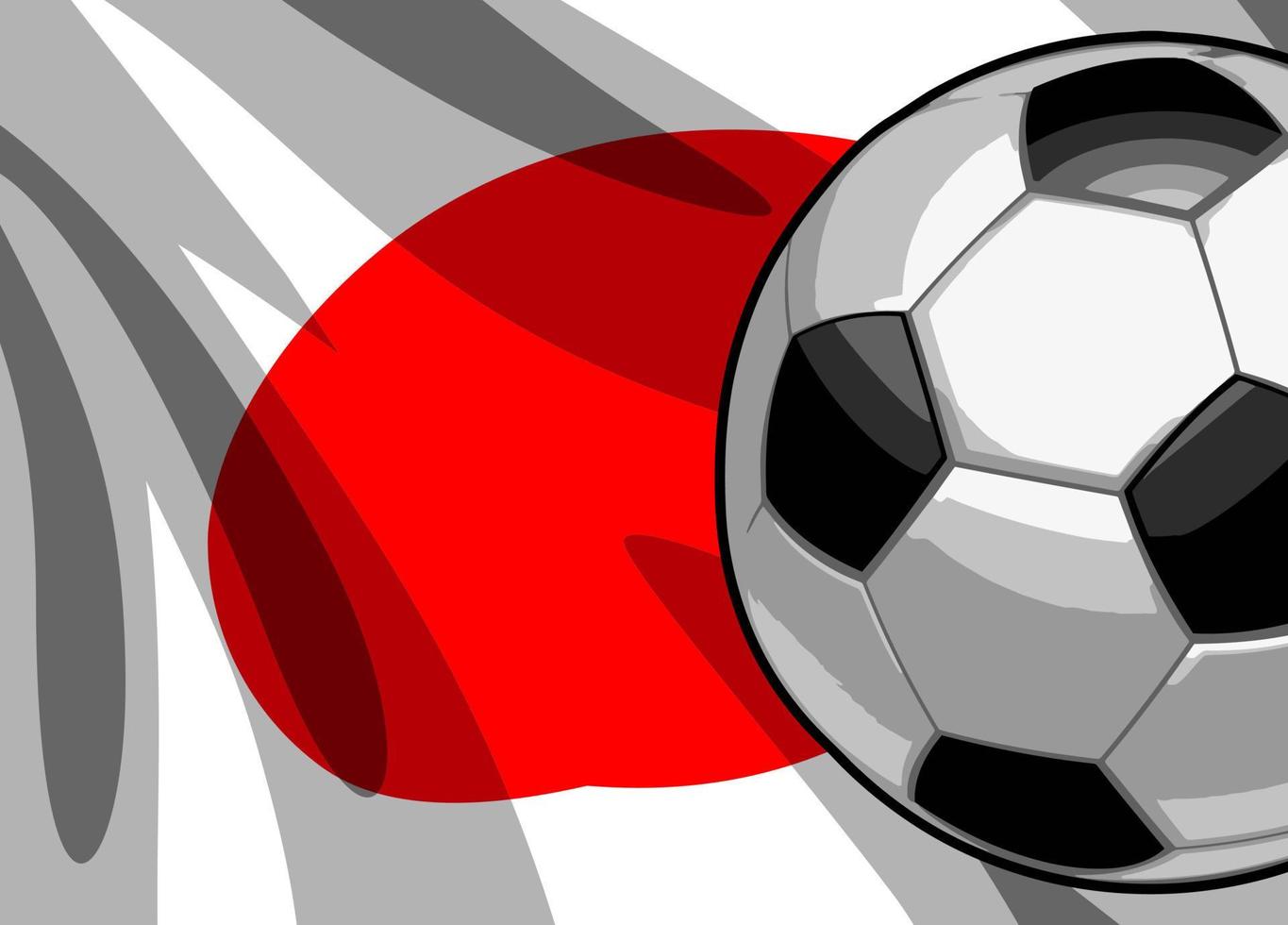 soccer balls and flags vector