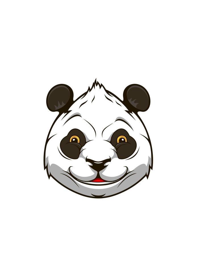 oso panda de dibujos animados vector