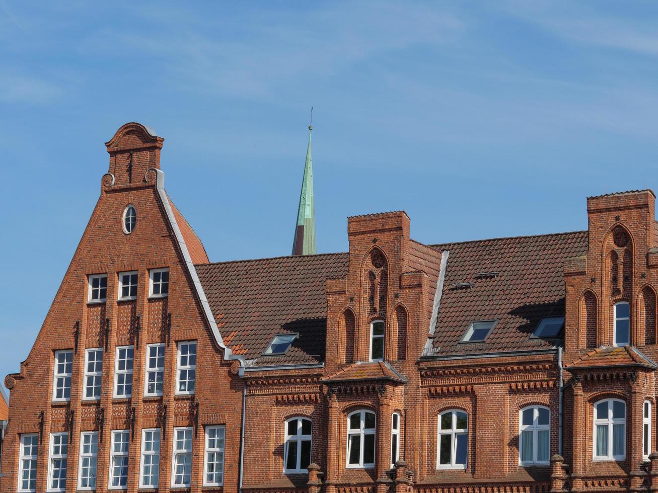 Luebeck,germany,2020-The city of Luebeck at the baltic sea in germany photo