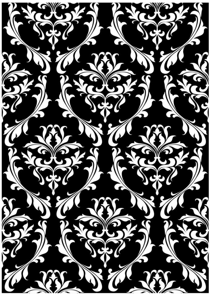 Damask seamless pattern vector