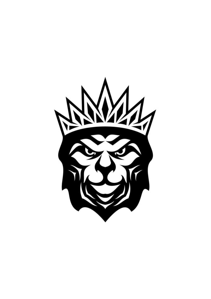 Heraldic crowned Lion vector