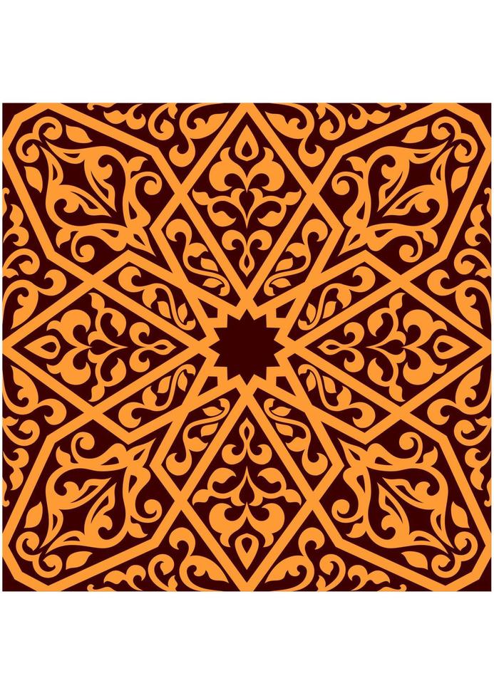 Arabian seamless tile pattern vector