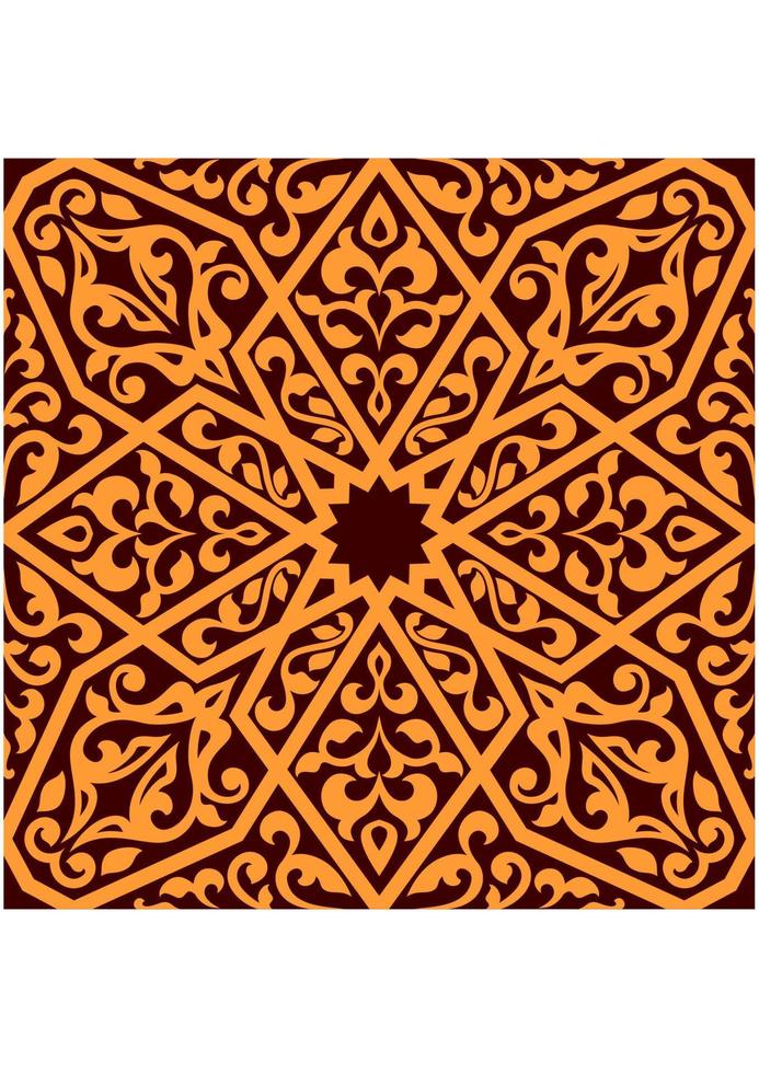 Arabian seamless tile pattern vector