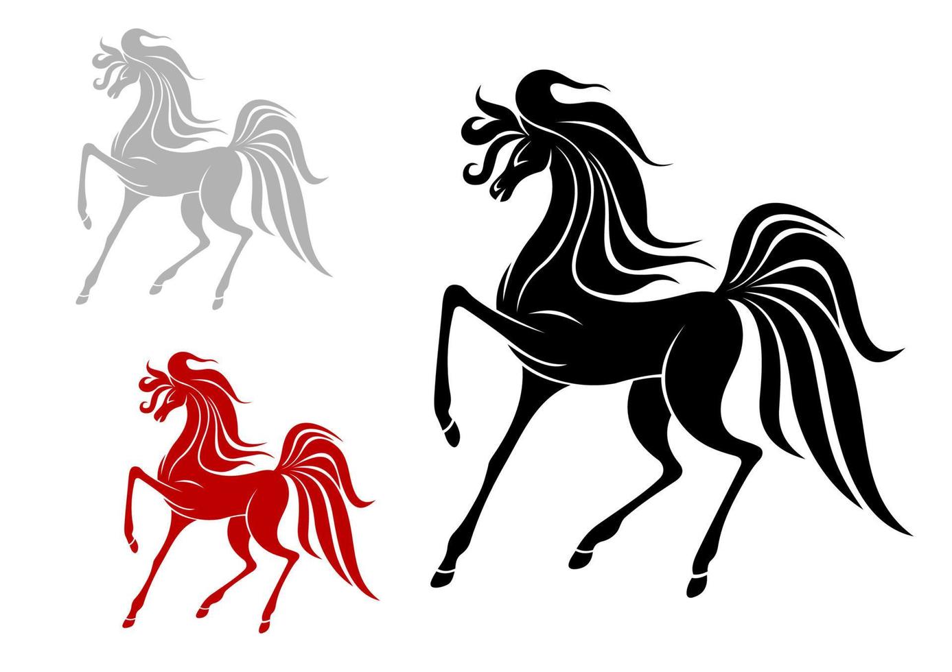 Arabian stallion character vector