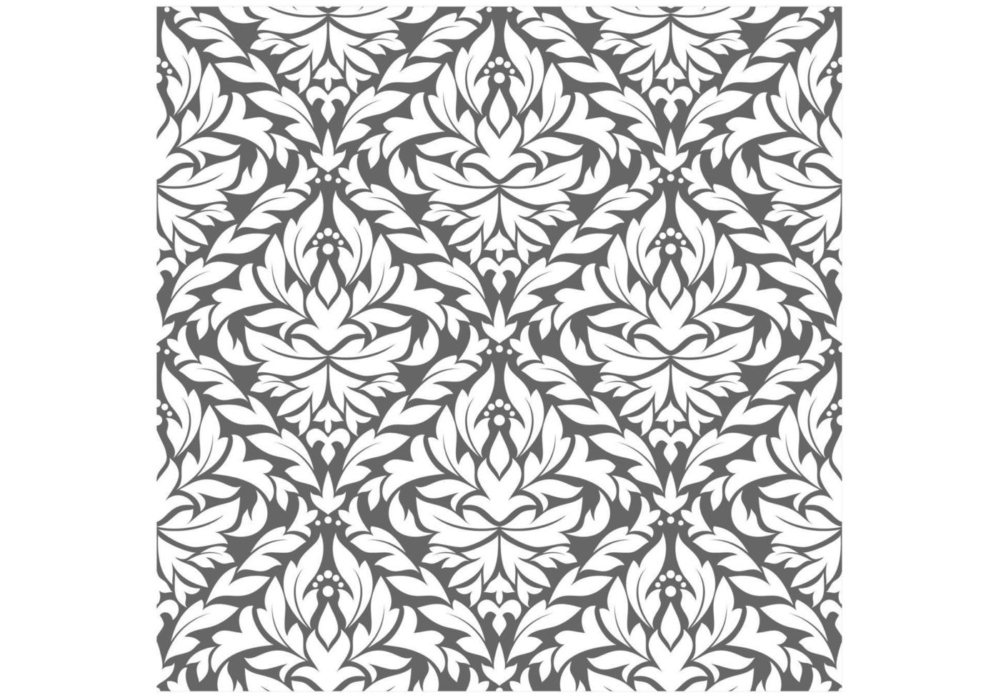 Damask seamless background vector
