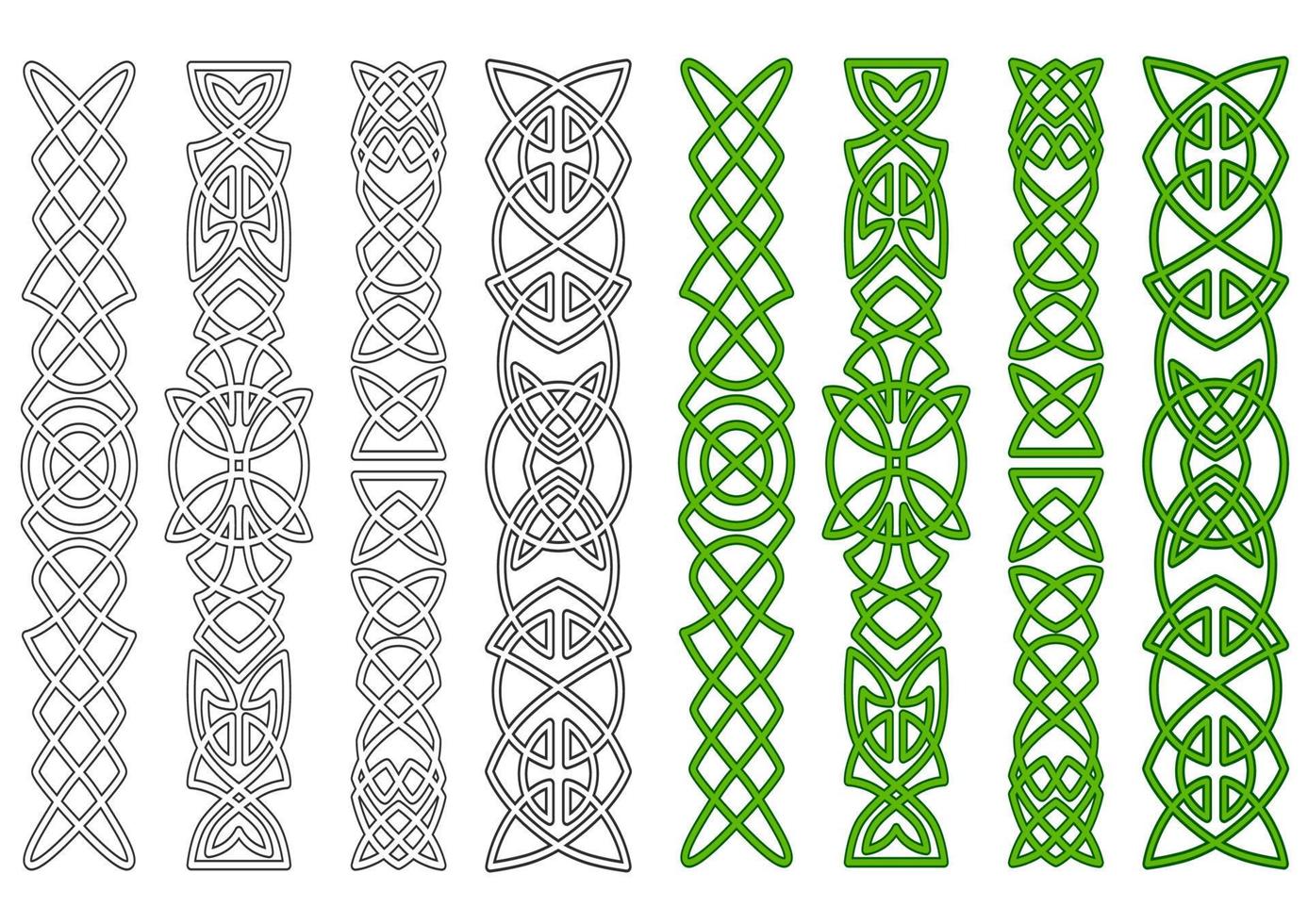 Celtic ornaments and elements vector