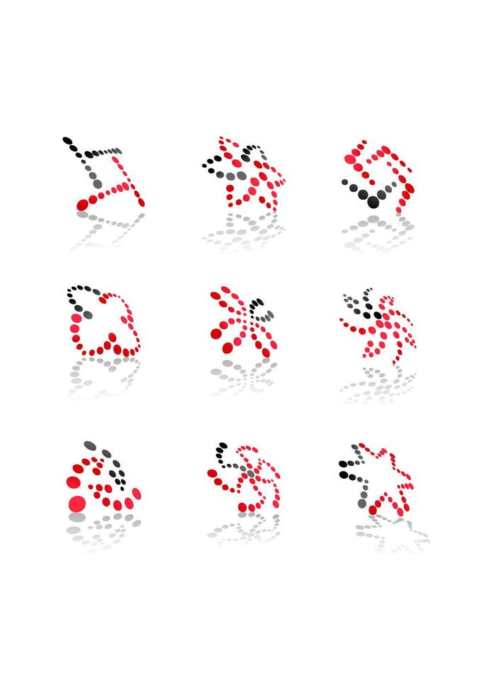 Color abstract pictograms vector