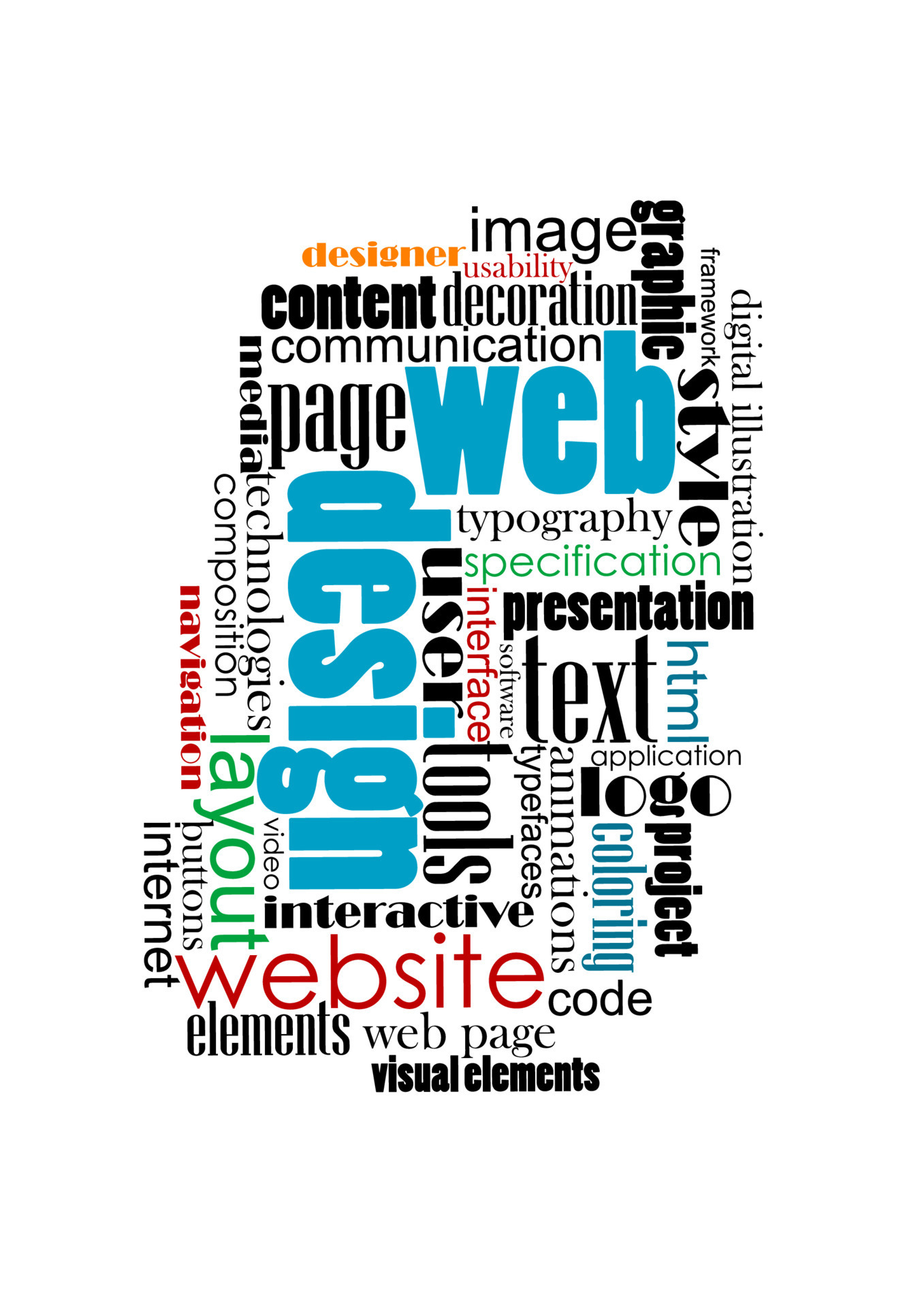 Tag cloud for web and design 11230991 Vector Art at Vecteezy