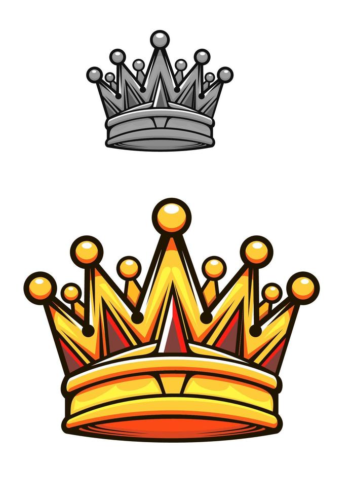 Vintage royal crown vector