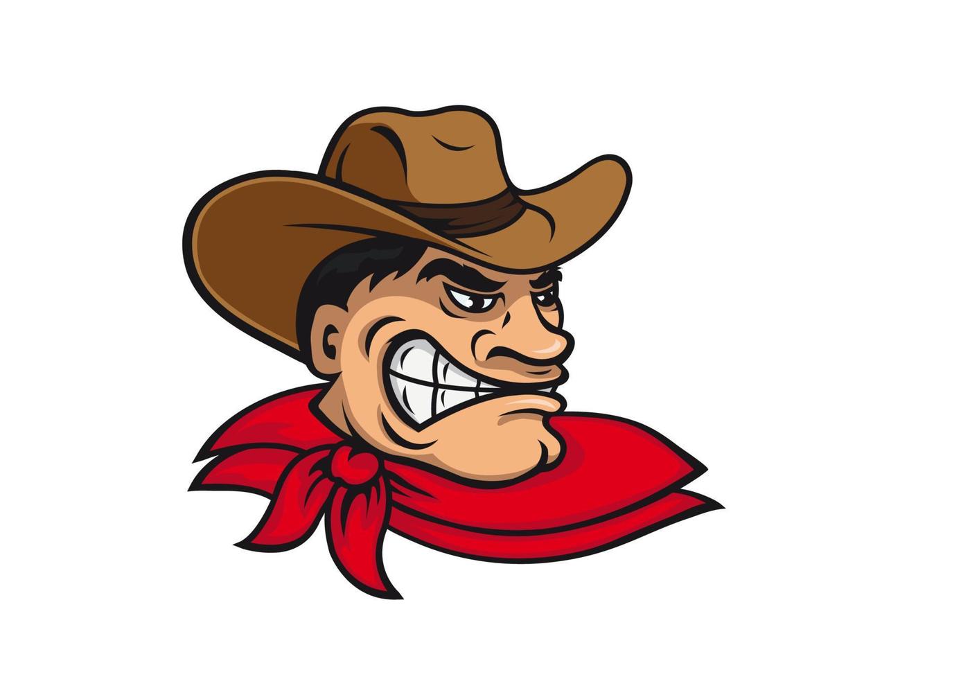 Cartoon cowboy chracter vector