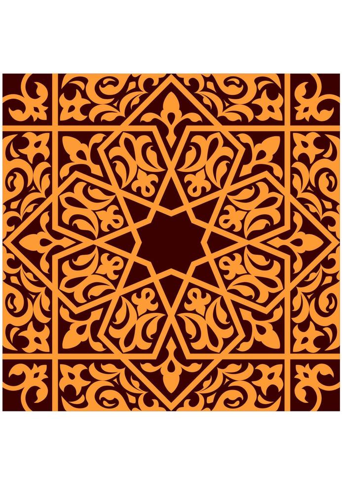 Arabic and islamic seamless ornament vector