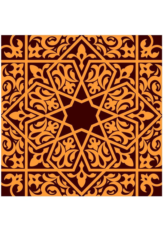 Arabic and islamic seamless ornament vector